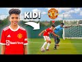 12 Year Old Kid RONALDO vs 22 Year Old Footballer.. (Man United FOOTBALL COMPETITION)