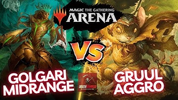 #MTGArena Standard Gameplay - Golgari Midrange VS Gruul Aggro | Prepare against a Top-Tier Deck