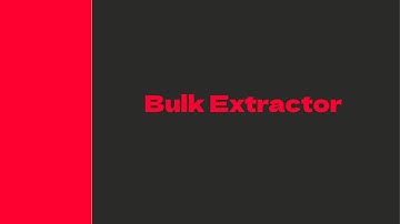BulkExtractor in Kali