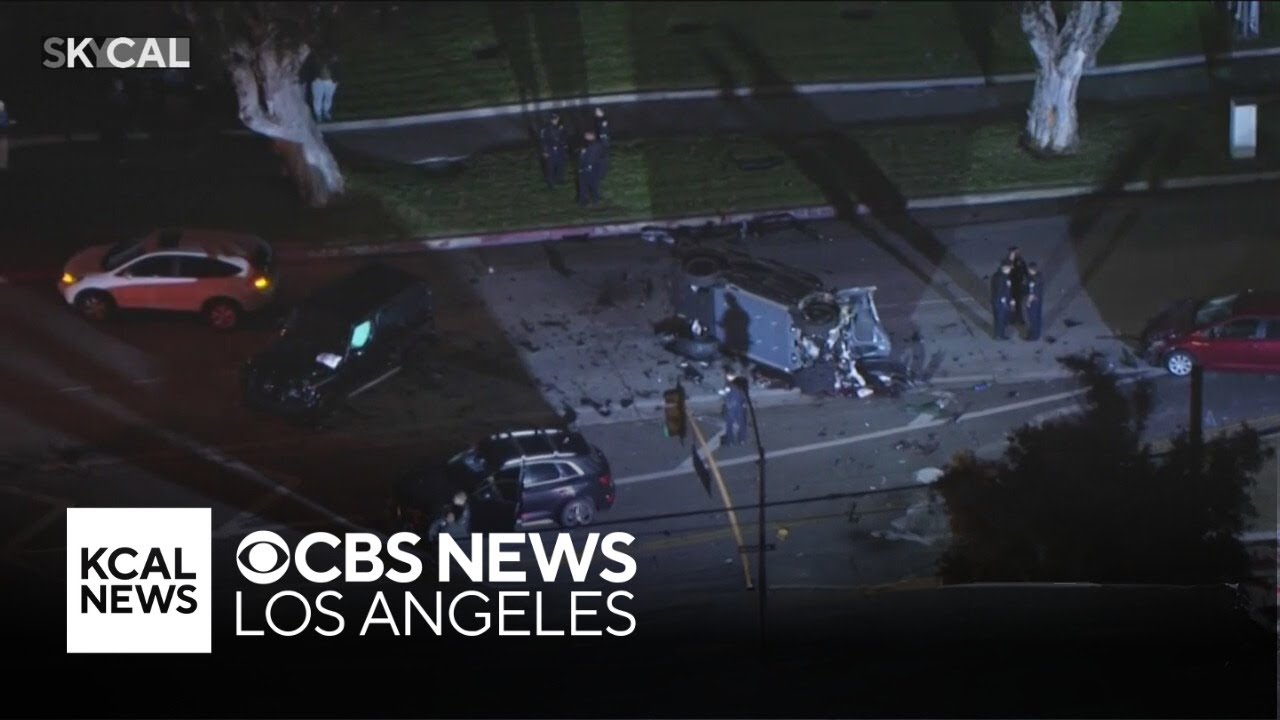1 killed in violent multi-car crash in West Los Angeles - YouTube