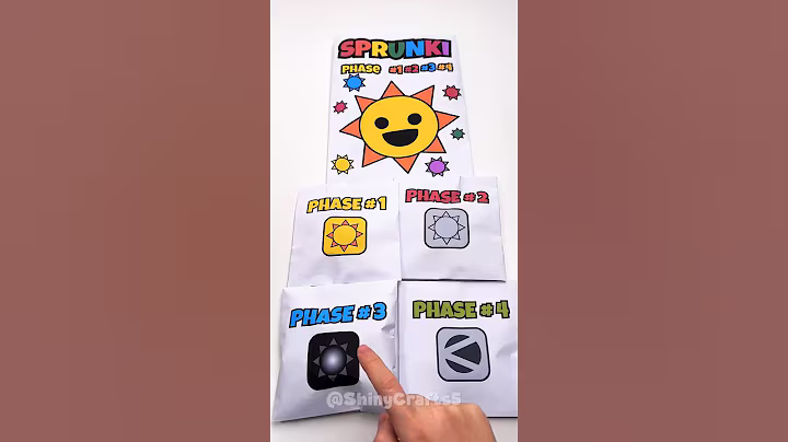 🌈SPRUNKI Mr.Sun | ASMR Phase 1vs2vs3vs4 squishy#blindbag #papercraft #sprunkiincredibox #squishy