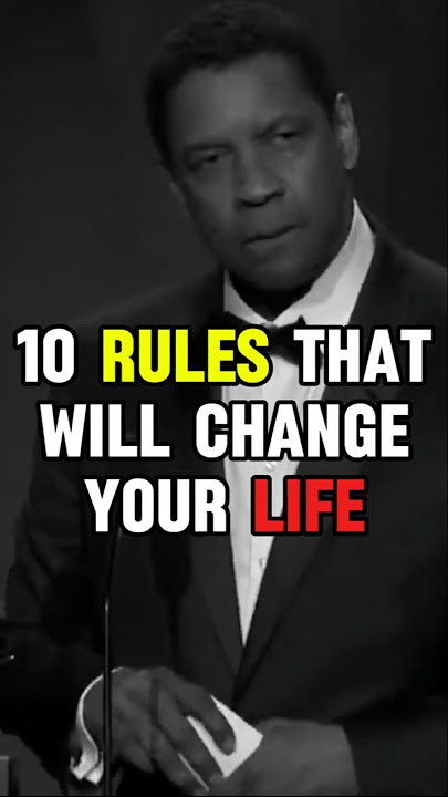 Denzel Washington Motivational Speech | 10 Rules That Will Changes Your Life #denzelwashington