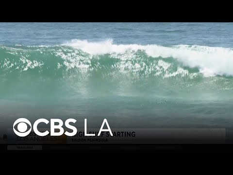 Southern California beaches deal with south swells and big waves