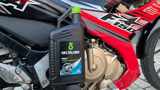 TRYING DELTALUBE OIL ON A SATRIA FU MOTORCYCLE, IS IT THAT GOOD