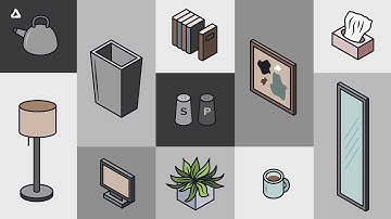 Making Some Cute Isometric Home Elements in Affinity Designer 2 | Speed Design