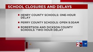 Multiple Middle TN, Southern KY school districts closed or delayed Monday