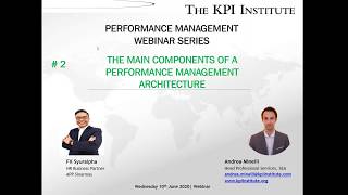 The main components of a Performance Management Architecture