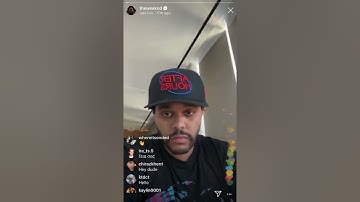 The Weeknd playing snippets of unreleased songs on Instagram Live 3/25/2020