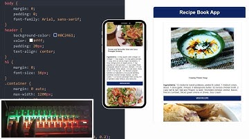 ASMR Programming - Fully Responsive Food Recipe Website - No Talking