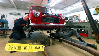 SHED RACING  1959 Mini: Will it start?