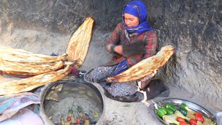 Cave Cooking in Afghanistan | Watch How She Makes Tandoori Kabab