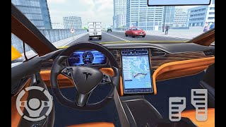 Electric Car Simulator 2021 City Driving Model X   Android Gameplay FHD screenshot 2