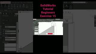 SolidWorks Tutorial Beginners Exercise 15 #Shorts