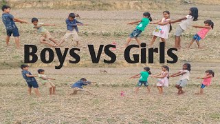 Pull the rope// Out door games//boys vs girls challenge games//Tug of war screenshot 1