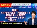 週明けドル円でドル高、円安復活！？転換パターン形成で145円ターゲットか？それとも・・・【為替　予想】
