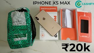 CELLBUDDY SCAM, BUY IPHONE XS MAX  FROM- cashify GOOD CONDITION & 64GB GOLD UNBOXING