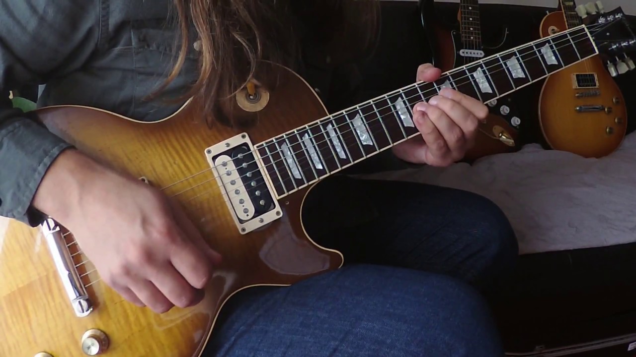 Gibson Les Paul Blues jam/ideas over Seductive Blues Ballad Guitar Backing Track Jam in C Minor