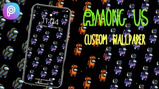 Among Us Custom Wallpaper | Picsart Tutorial screenshot 3
