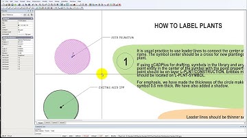 How to label plant symbols in landscape drawings - Part 1