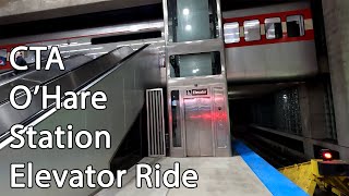 A Quick Ride on the Elevator at CTA's O'Hare Station