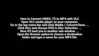 How to Convert VIDEO TS to MP4
