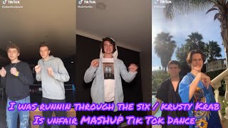 I was runnin through the six / krusty Krab is unfair MASHUP Tik Tok Dance