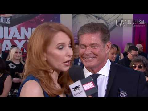 David Hasselhoff Arrives at the Guardians of the Galaxy Vol. 2 Red Carpet Premiere