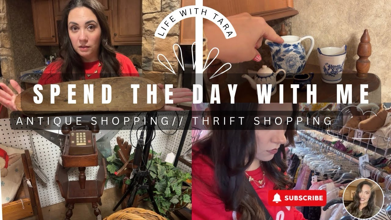 A DAY IN MY LIFE// THRIFT SHOPPING// ANTIQUE SHOPPING// DAY BEFORE THE SNOW 