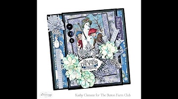 Button Farm Club Snowfall Interactive Folio Kit Reveal