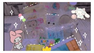 gói hàng|👉gói hàng sticker squishy washi tape mini cùng tớ nha😻✨|sunny channel 👑