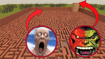 Red HULK vs SCP 096 epic Battle in Garry’s Mod!