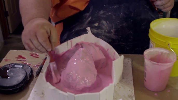 HOW TO MAKE A COMPLEX MOLD for Sculpture - Silicone and Hydrostone /  Plaster, Handmade Mould 