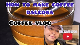 Easy dalgona coffee How to make dolgana coffee #coffeevlog #easycoffee