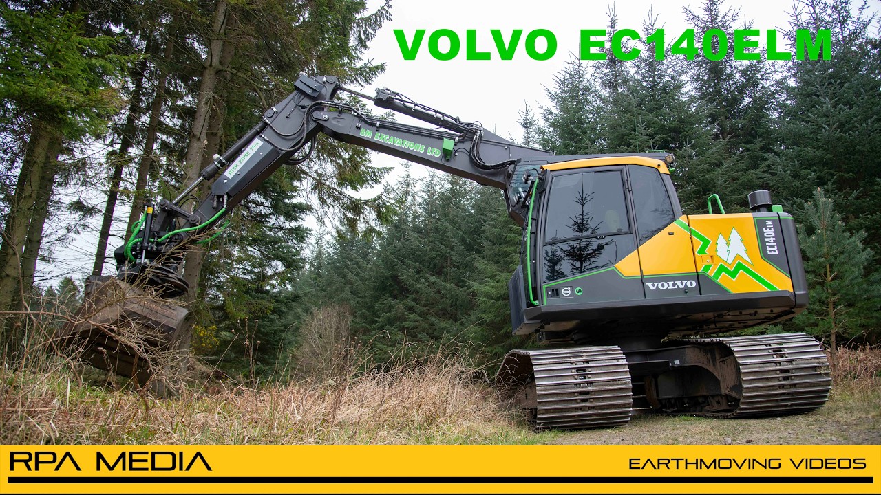 Volvo EC140 forestry spec excavator with Steelwrist