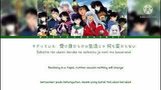 Every Little Thing - Yura Yura (ゆらゆら)(犬夜叉INUYASHA Movie 2 Opening)Color Coded Lyric Kan/Rom/Eng/Indo