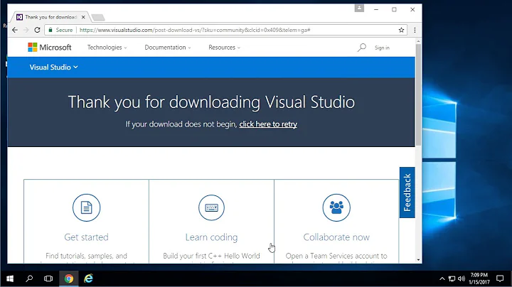How to install Visual studio 2015 community version