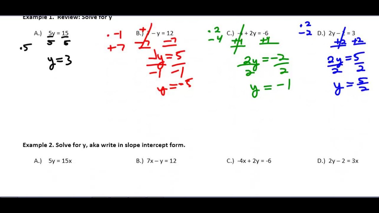 Solving Literal Equations - Lessons - Blendspace Inside Literal Equations Worksheet Answers