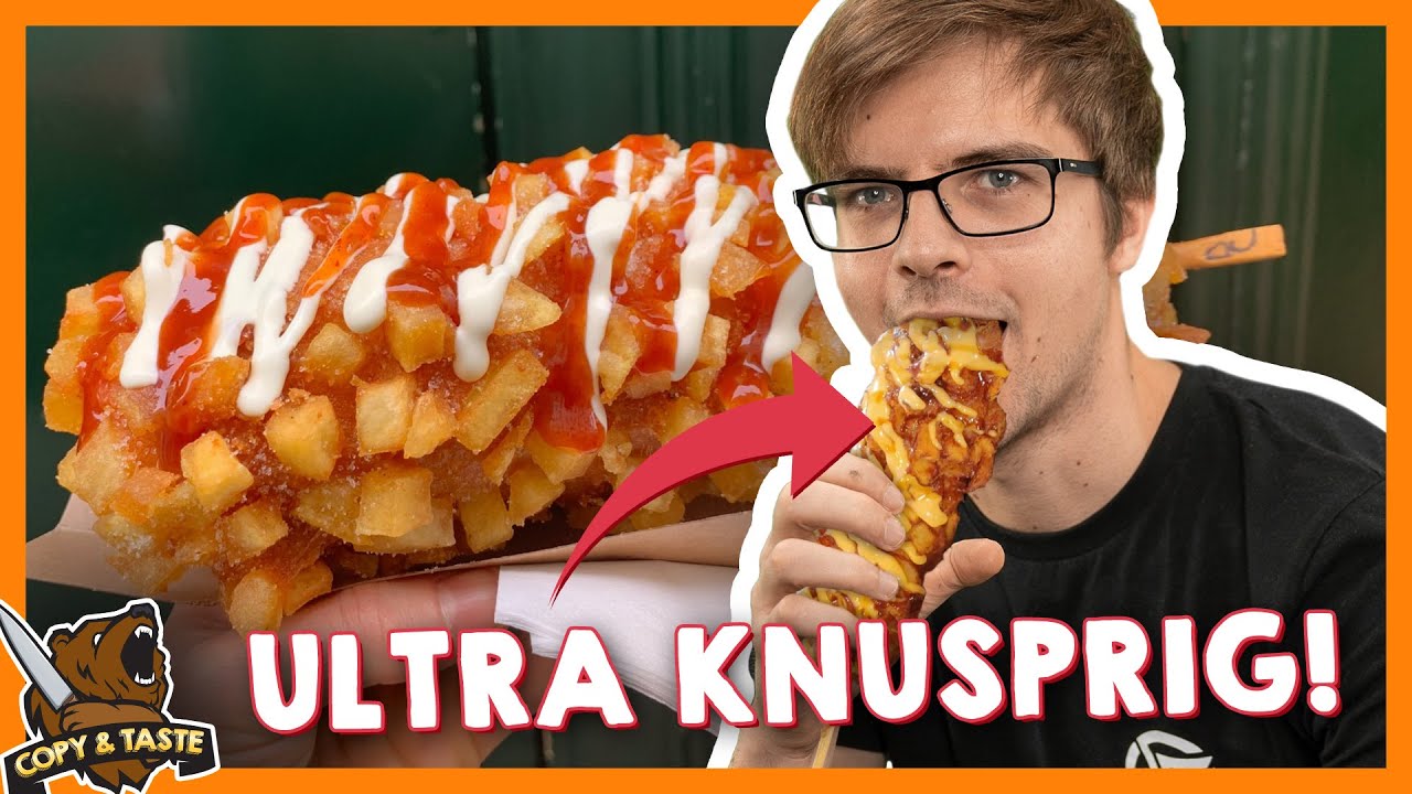 KOR-DOG! 🌭 DER Food Trend aus Korea! Mit POMMES-PANADE!