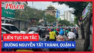 Liên Tục Ùn Tắc Trên Đường Nguyễn Tất Thành, Quận 4, Tp.hcm - Plo