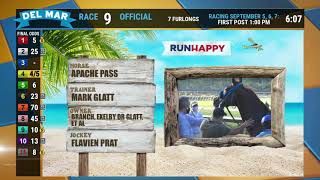 Apache Pass wins race 9 at Del Mar 08/31/20
