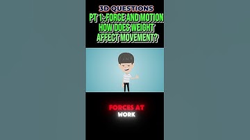 PT 1: How Weight Affects Motion: Force in Action | 3-D Questions from STEAMspirations #motion
