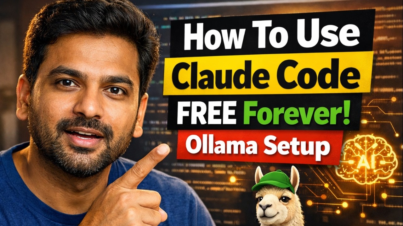 STOP Paying for AI! Use Claude Code FREE with Ollama 🚀 - YouTube