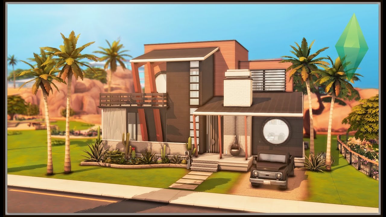 Mid-Century Modern Home - No CC - TS4 Dream Home Decorator - The Sims 4  Stop Motion Build - Flipboard