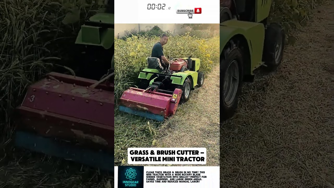 Grass & Brush Cutter – Versatile Mini Tractor