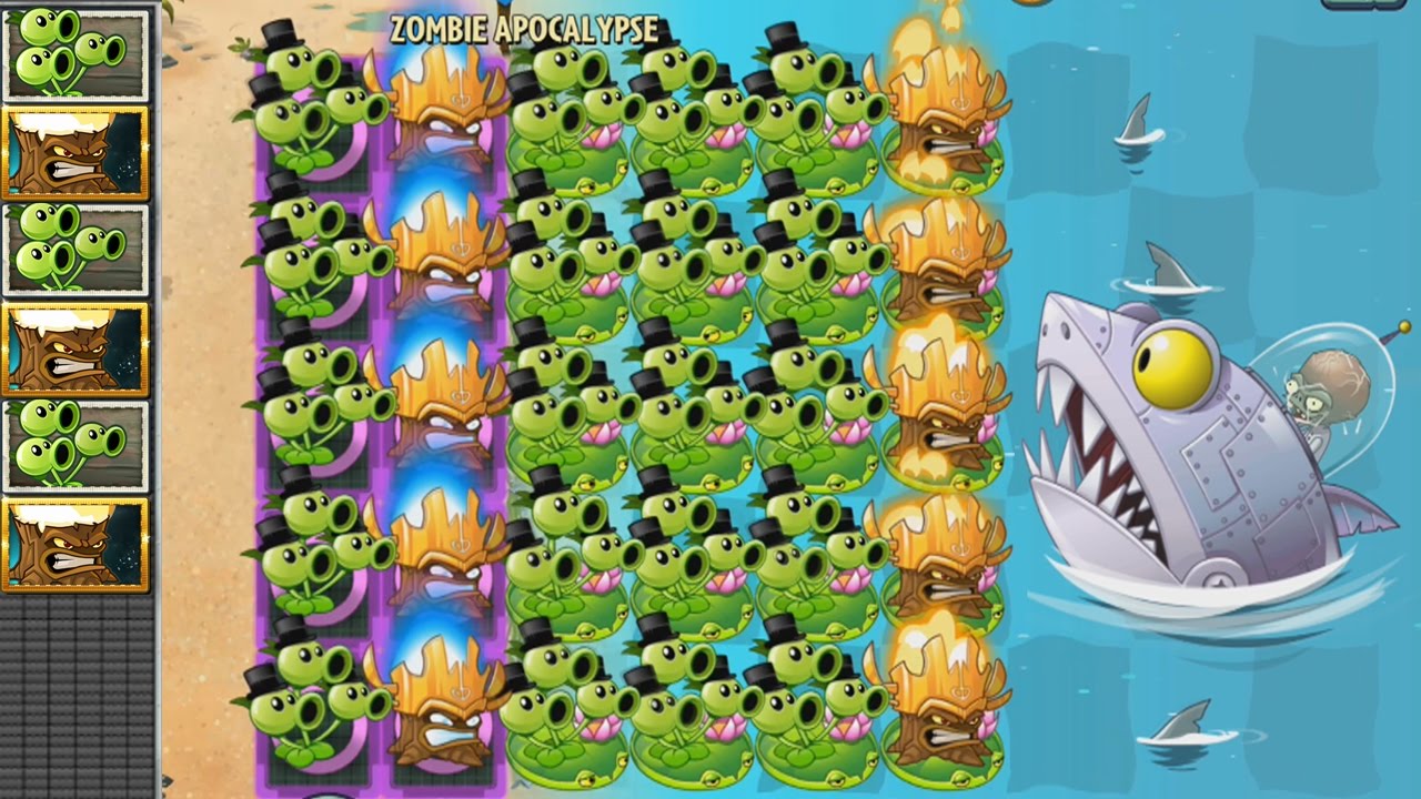 Plants vs Zombies 2 Hack - Tripitidora con Plantorcha vs Los Zombots