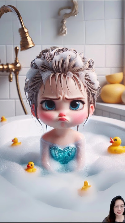 So Cute 😍 Elsa Becomes a Little Baby #cutebaby #elsa #frozen #disneyprincess