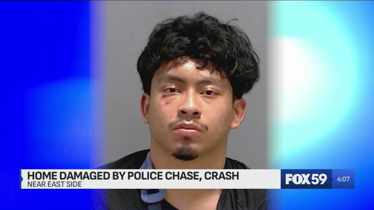 Man arrested after fleeing from police, crashing into home with family inside