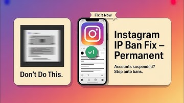 How to fix ip ban Instagram, Instagram ip ban fixed permanently 😎🚀 #instagramfix #ips 
