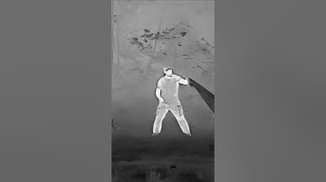 Testing a garbage bag against a thermal imaging device