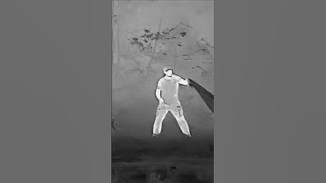 Testing a garbage bag against a thermal imaging device